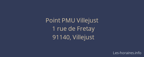 Point PMU Villejust