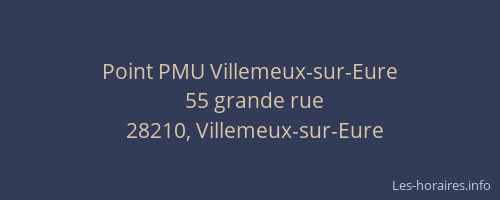 Point PMU Villemeux-sur-Eure