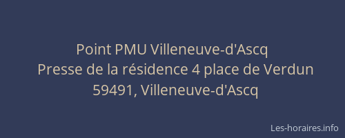 Point PMU Villeneuve-d'Ascq