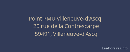 Point PMU Villeneuve-d'Ascq