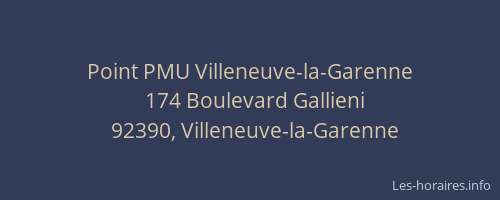 Point PMU Villeneuve-la-Garenne