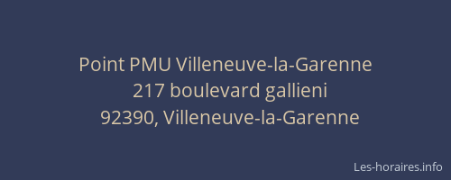 Point PMU Villeneuve-la-Garenne