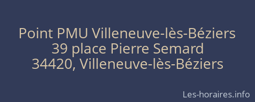 Point PMU Villeneuve-lès-Béziers