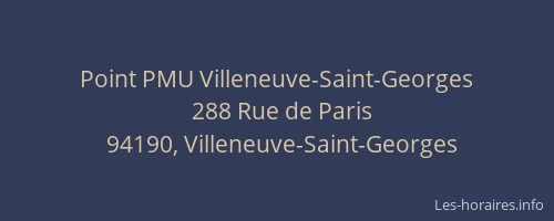 Point PMU Villeneuve-Saint-Georges