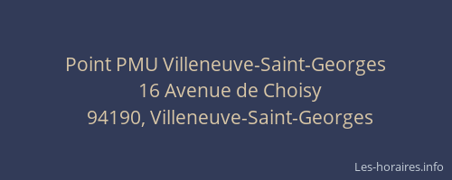 Point PMU Villeneuve-Saint-Georges