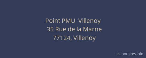 Point PMU  Villenoy