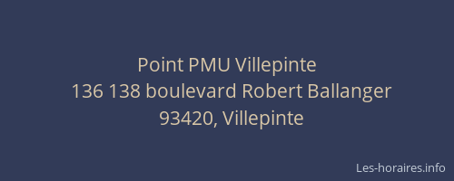 Point PMU Villepinte