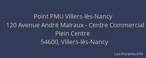 Point PMU Villers-l&egrave;s-Nancy