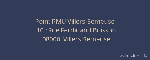 Point PMU Villers-Semeuse