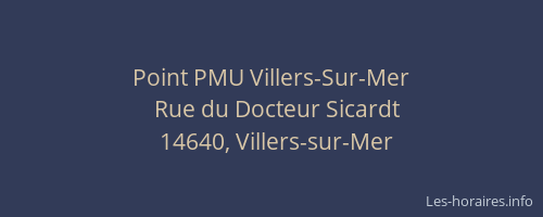 Point PMU Villers-Sur-Mer