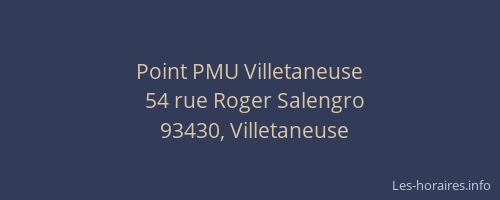 Point PMU Villetaneuse