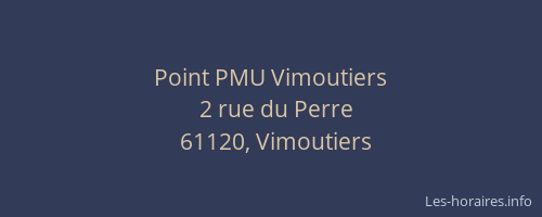 Point PMU Vimoutiers