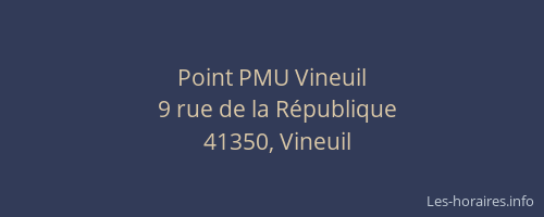 Point PMU Vineuil
