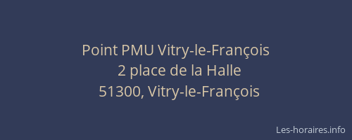 Point PMU Vitry-le-François