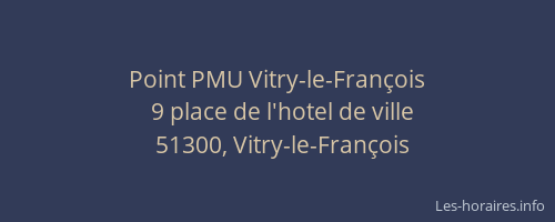 Point PMU Vitry-le-François