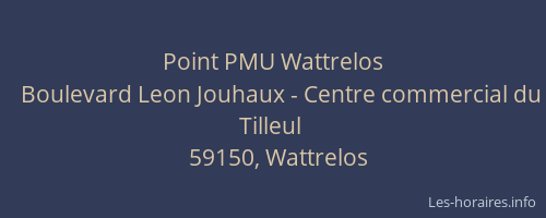 Point PMU Wattrelos