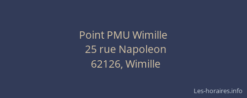 Point PMU Wimille