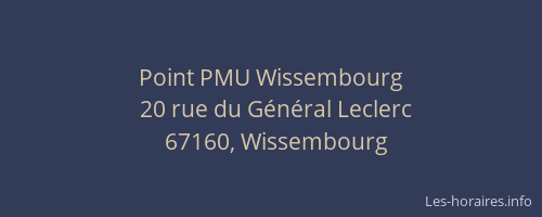 Point PMU Wissembourg
