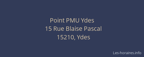 Point PMU Ydes
