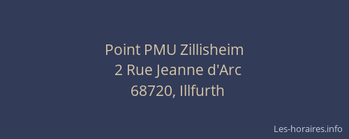 Point PMU Zillisheim