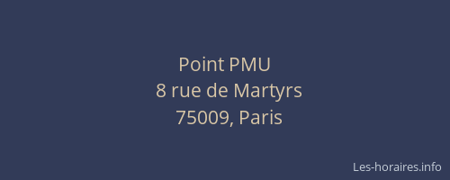 Point PMU