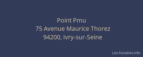 Point Pmu