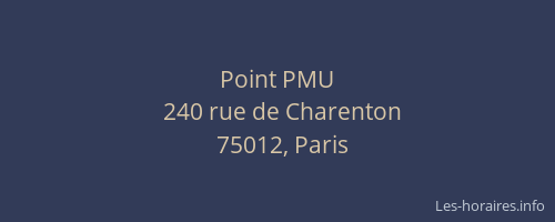 Point PMU