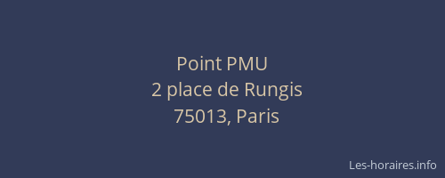Point PMU