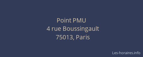 Point PMU
