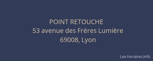POINT RETOUCHE