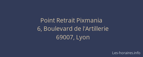Point Retrait Pixmania