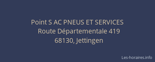 Point S AC PNEUS ET SERVICES