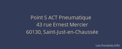 Point S ACT Pneumatique