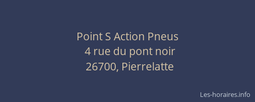 Point S Action Pneus