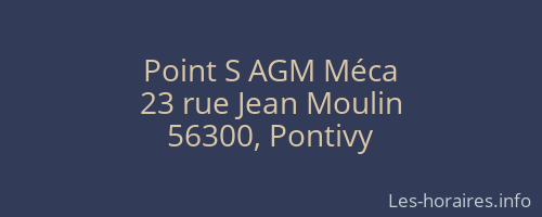 Point S AGM Méca