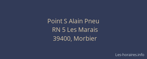 Point S Alain Pneu