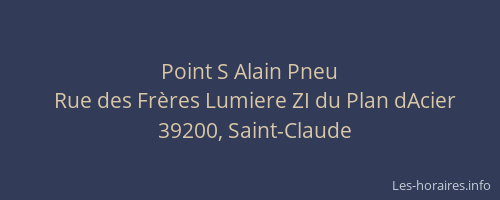 Point S Alain Pneu
