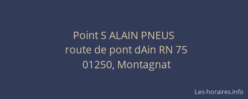 Point S ALAIN PNEUS