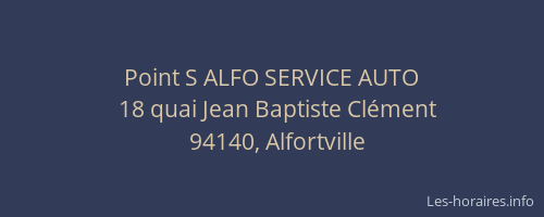 Point S ALFO SERVICE AUTO