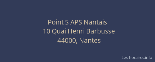Point S APS Nantais