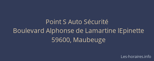 Point S Auto Sécurité