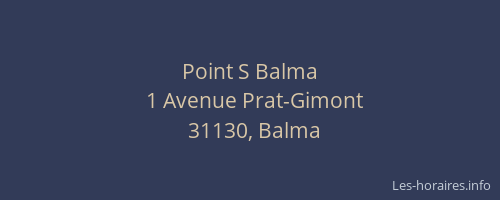 Point S Balma