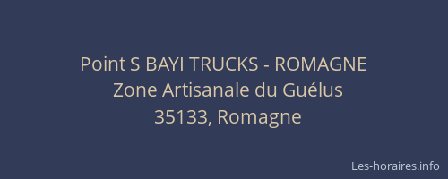 Point S BAYI TRUCKS - ROMAGNE