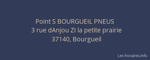 Point S BOURGUEIL PNEUS
