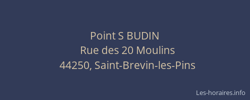 Point S BUDIN