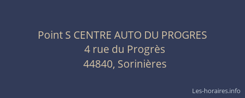 Point S CENTRE AUTO DU PROGRES
