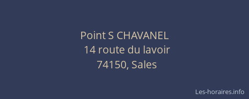 Point S CHAVANEL