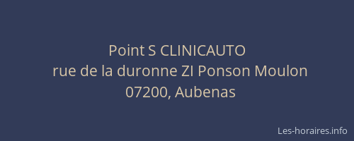 Point S CLINICAUTO