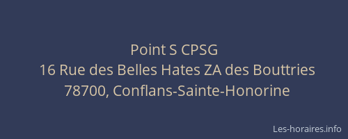 Point S CPSG