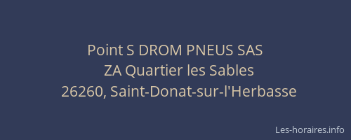 Point S DROM PNEUS SAS